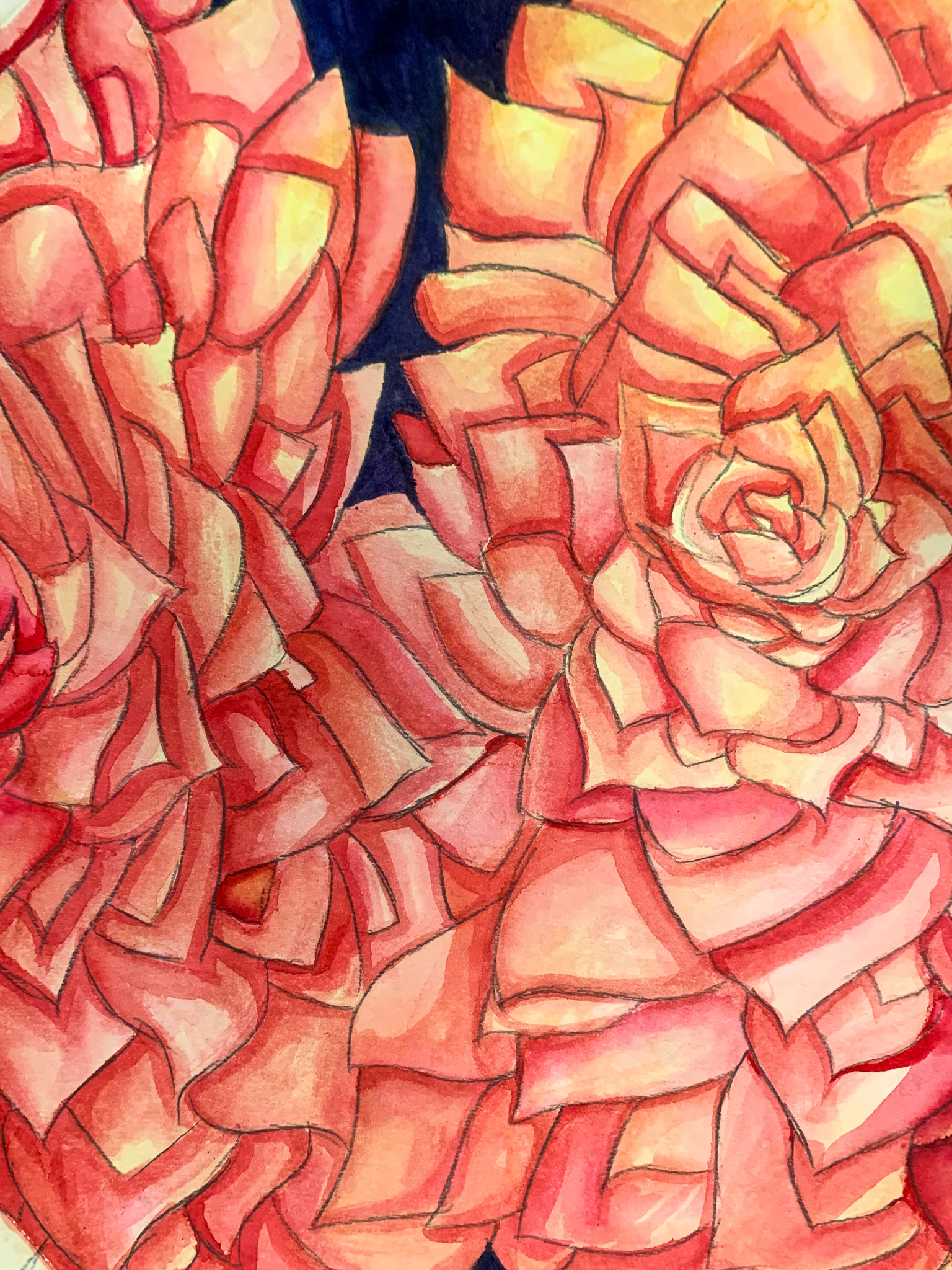 Succulent, 2020. Watercolor.