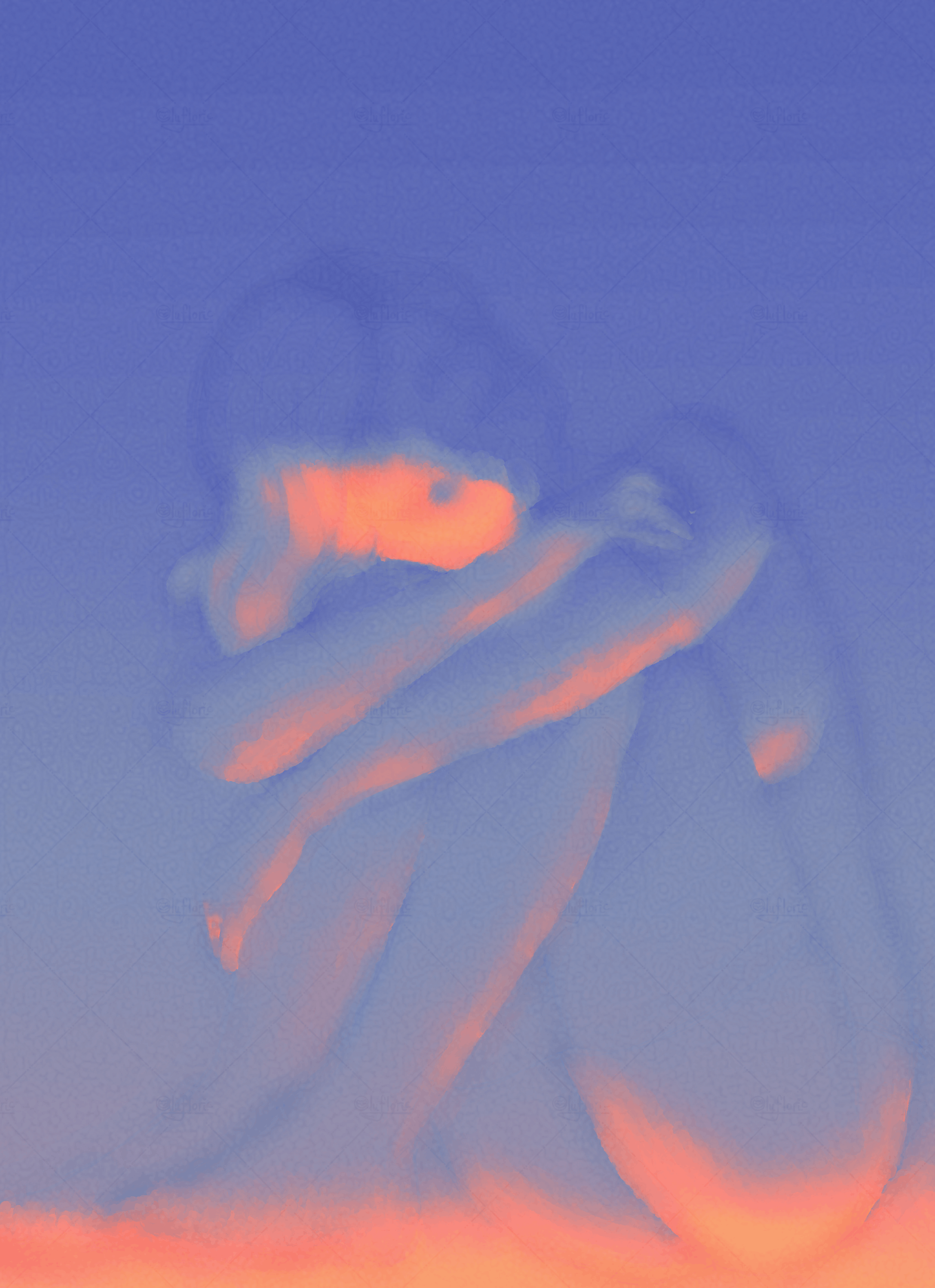 Afterglow (2026). Digital illustration. 2364 × 3257 px, 96 DPI.