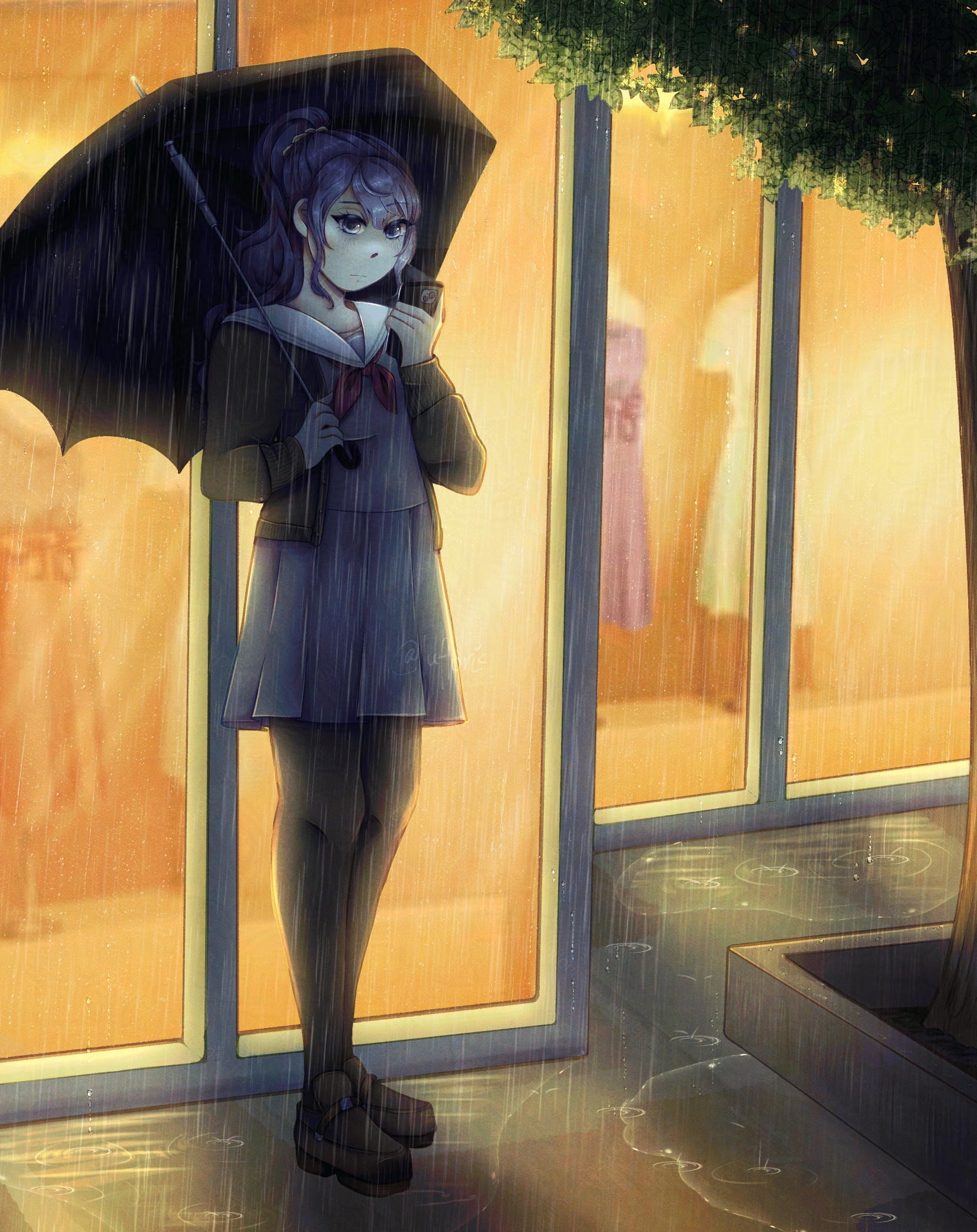 Umbrella (2024). Digital illustration. 1658 × 2090 px, 72 DPI.